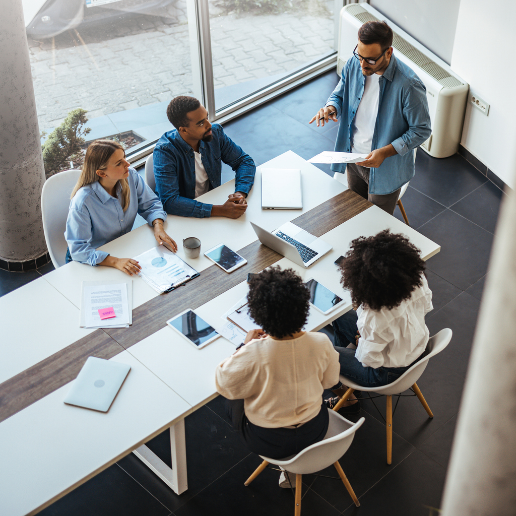 Legal professionals in conference